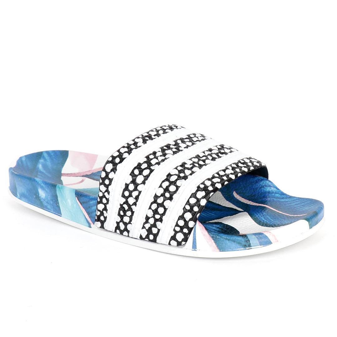 AD Adilette Men's Slide Floral Print Sole -Multicolor - Obeezi.com