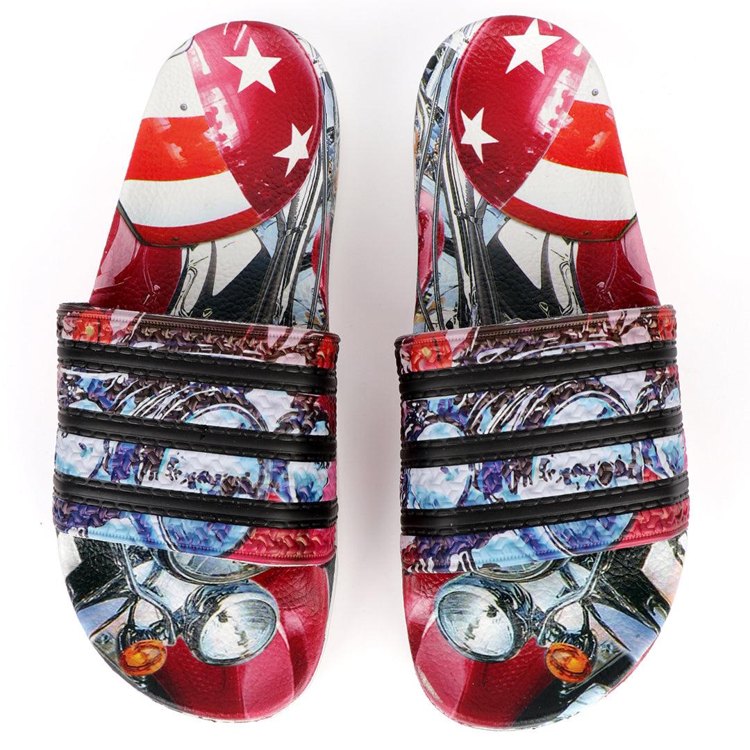 AD Adilette Synthetic Comfort Men's Slide - Red - Obeezi.com