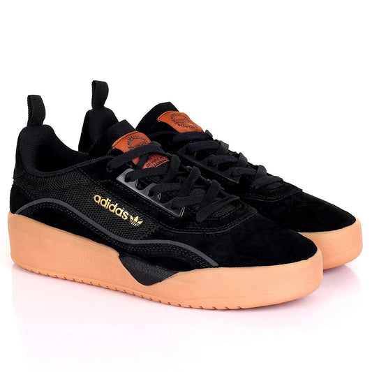 AD Casual Full Black Suede Comfortable Sneakers-Black - Obeezi.com