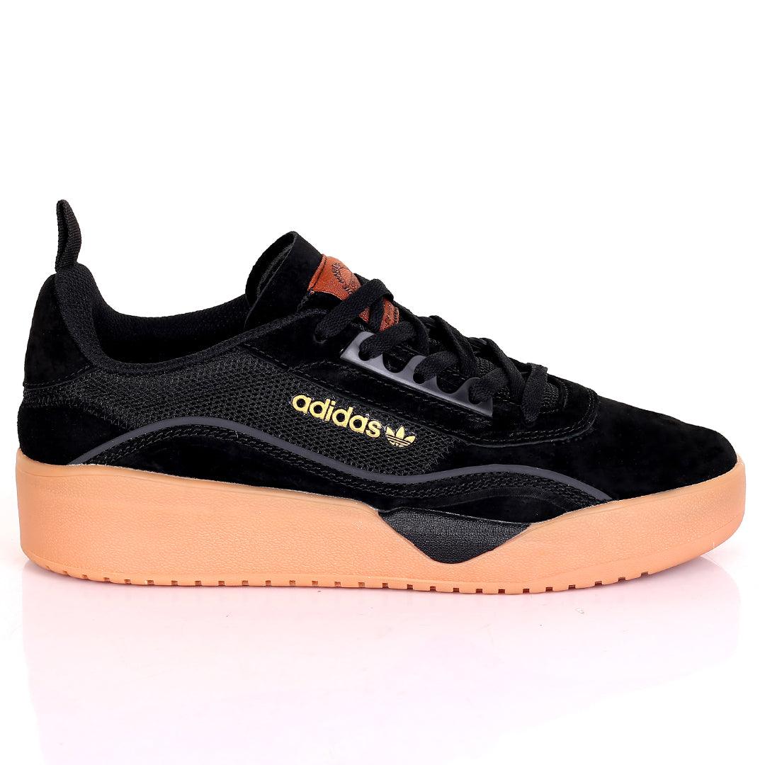 AD Casual Full Black Suede Comfortable Sneakers-Black - Obeezi.com