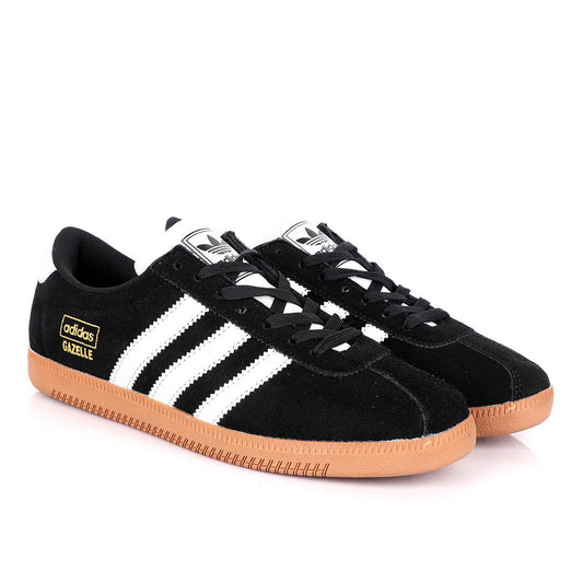 AD Gazelle Black Suede Sneakers - Obeezi