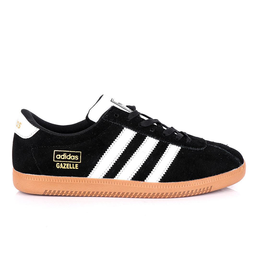 AD Gazelle Black Suede Sneakers - Obeezi
