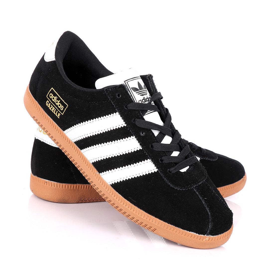 AD Gazelle Black Suede Sneakers - Obeezi