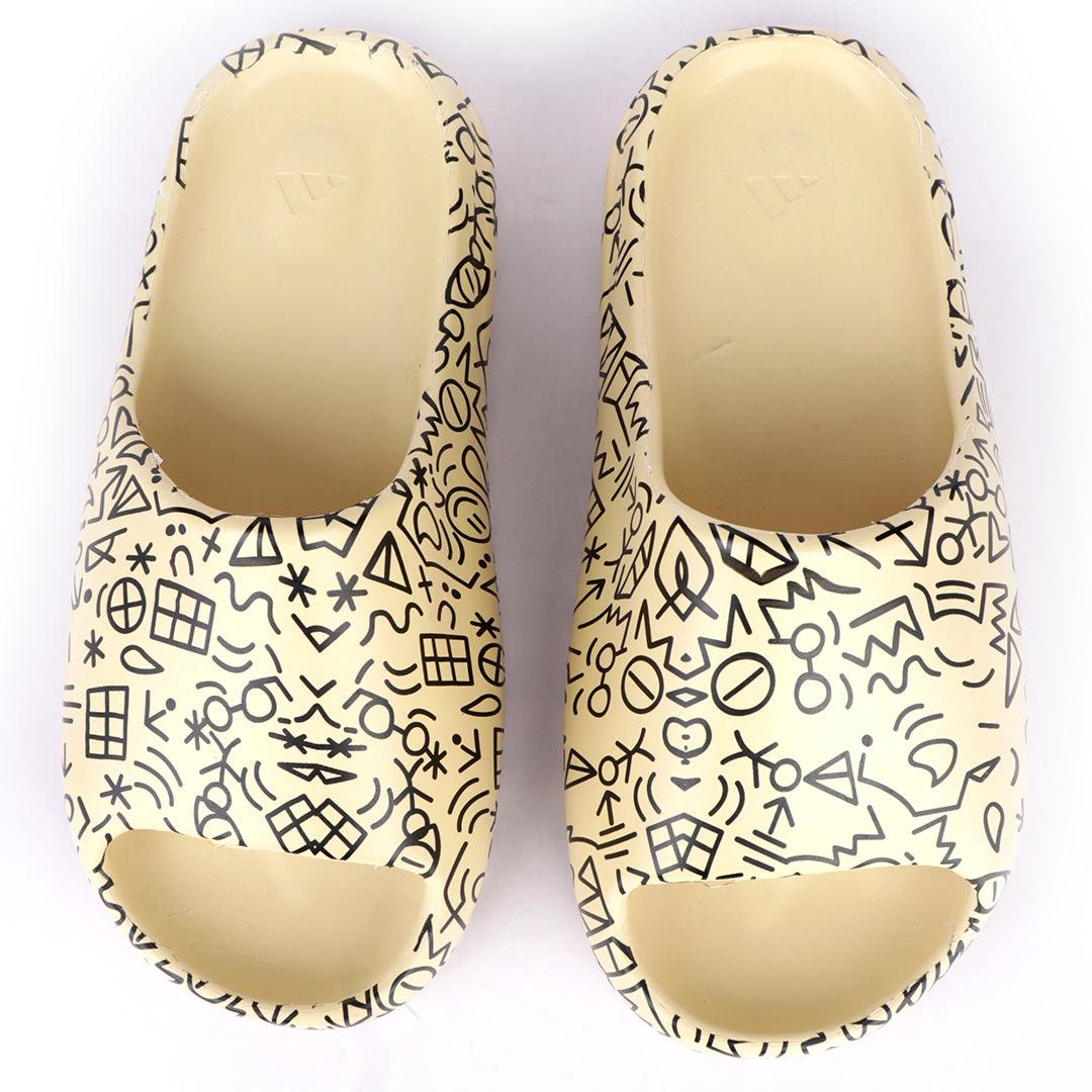 AD Hand Drawn Doodle Solar Soft Slides-Cream - Obeezi.com