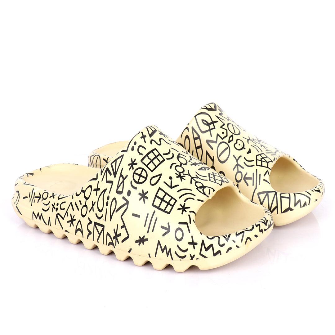 AD Hand Drawn Doodle Solar Soft Slides-Cream - Obeezi.com