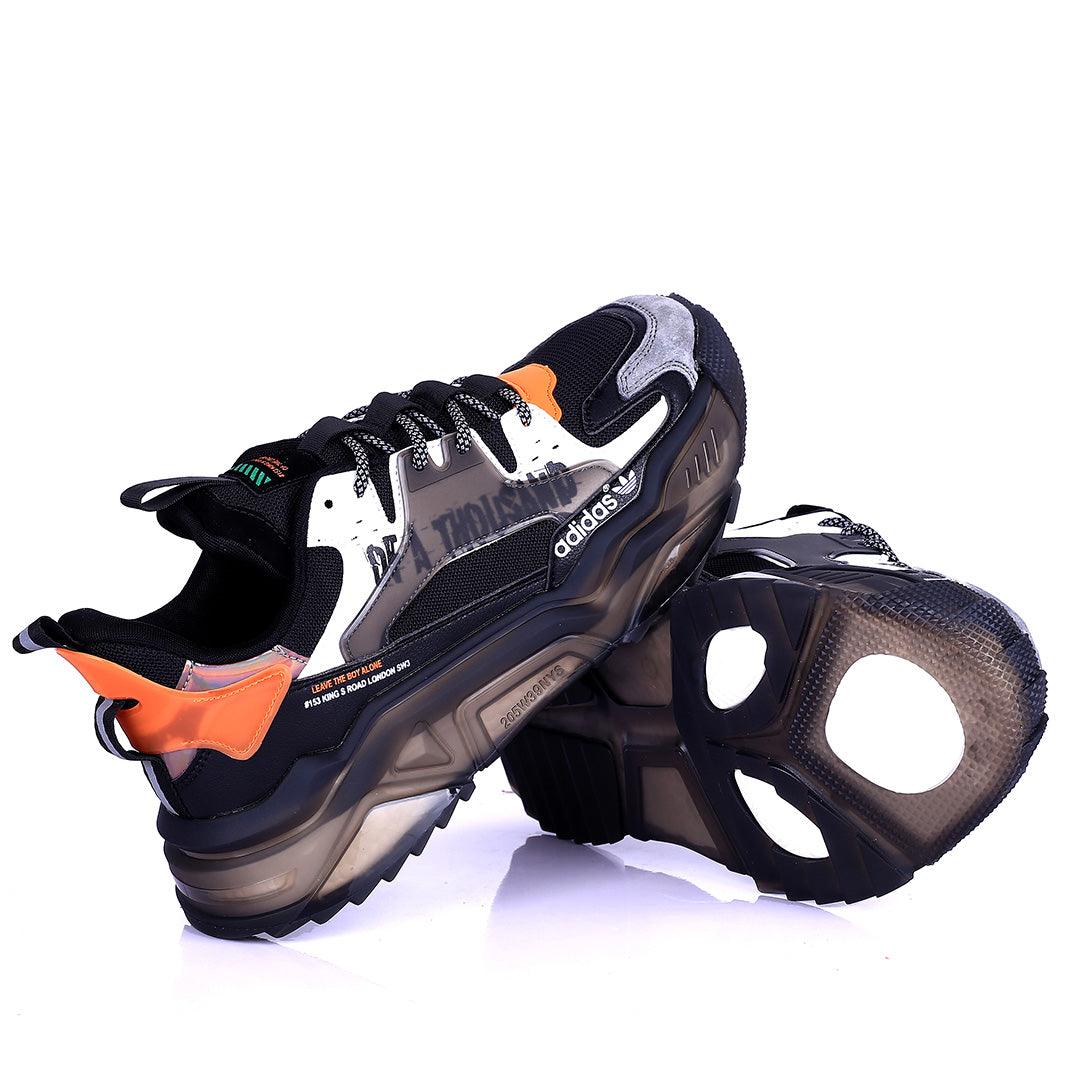 AD Logo Designed Multi-Coloured Sneakers With Tuned Pressure Sole - Obeezi.com