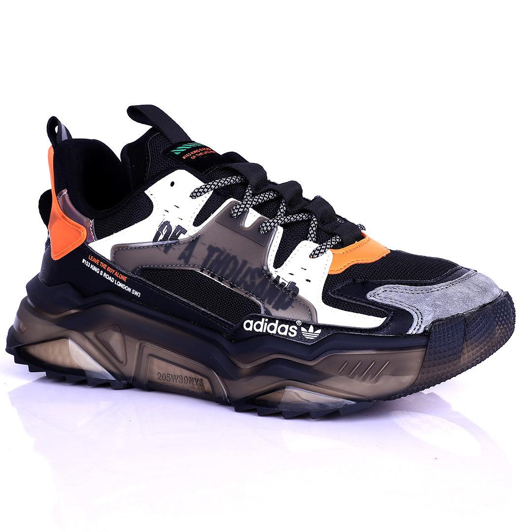 AD Logo Designed Multi-Coloured Sneakers With Tuned Pressure Sole - Obeezi.com