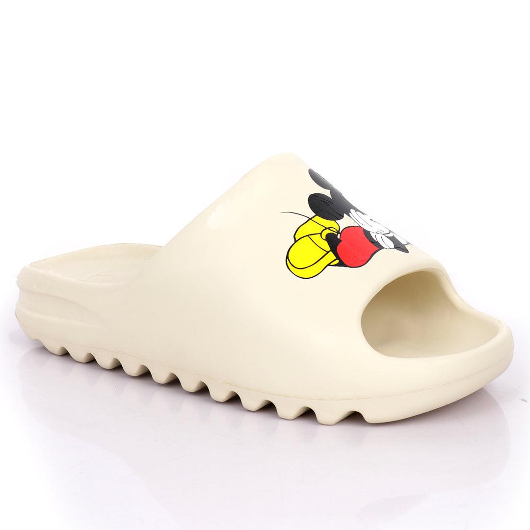 AD Mickey Mouse Slides-Cream - Obeezi.com