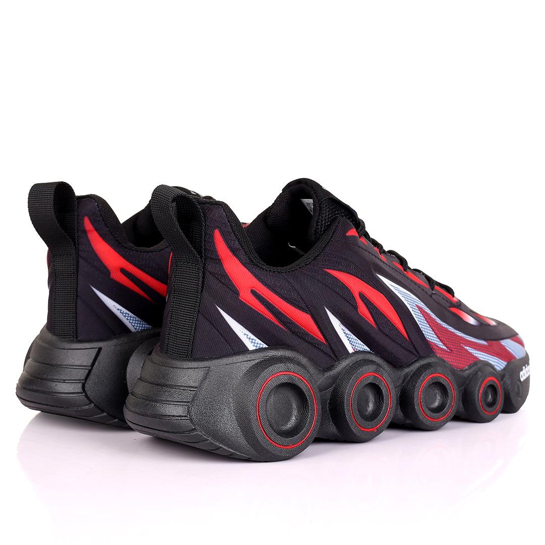 AD Multi-Coloured Logo And Wheel Designed Sole Comfy Sneakers - Obeezi.com