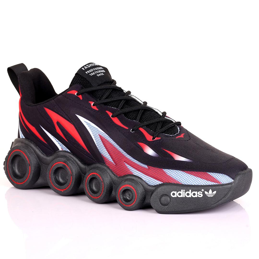 AD Multi-Coloured Logo And Wheel Designed Sole Comfy Sneakers - Obeezi.com