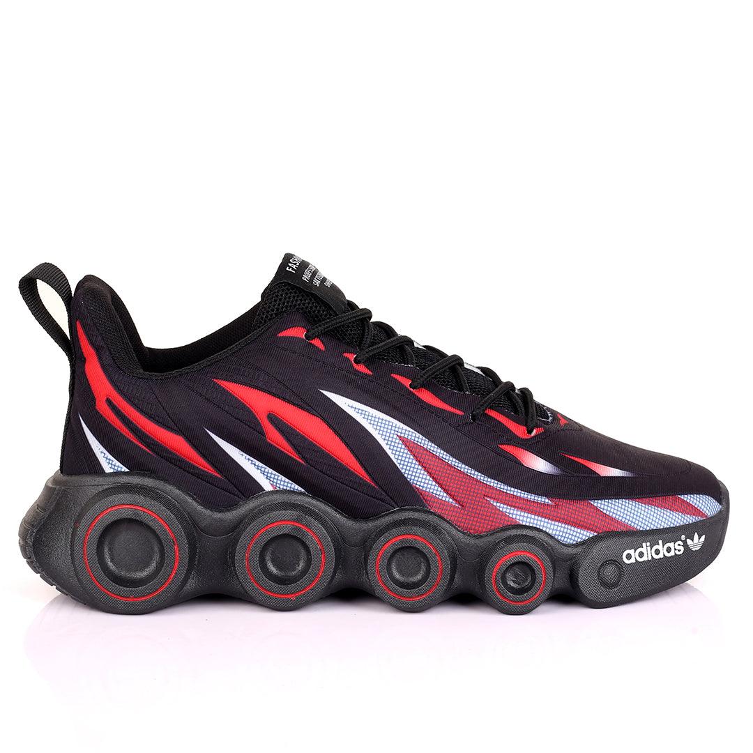 AD Multi-Coloured Logo And Wheel Designed Sole Comfy Sneakers - Obeezi.com