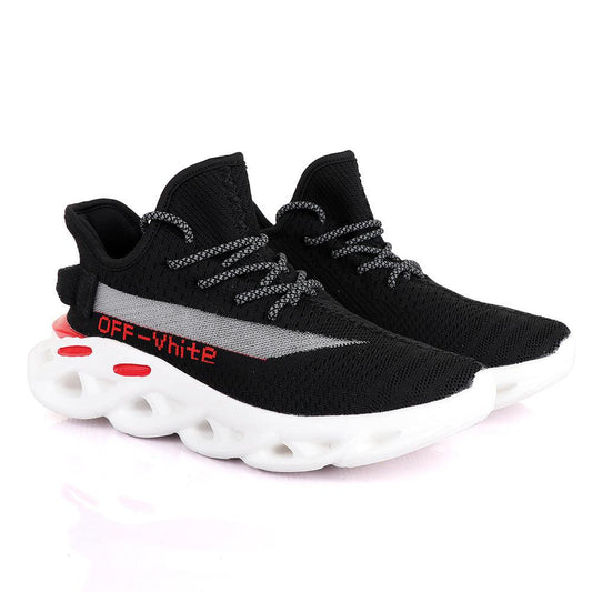 Ad Off white Black and White Sneakers - Obeezi