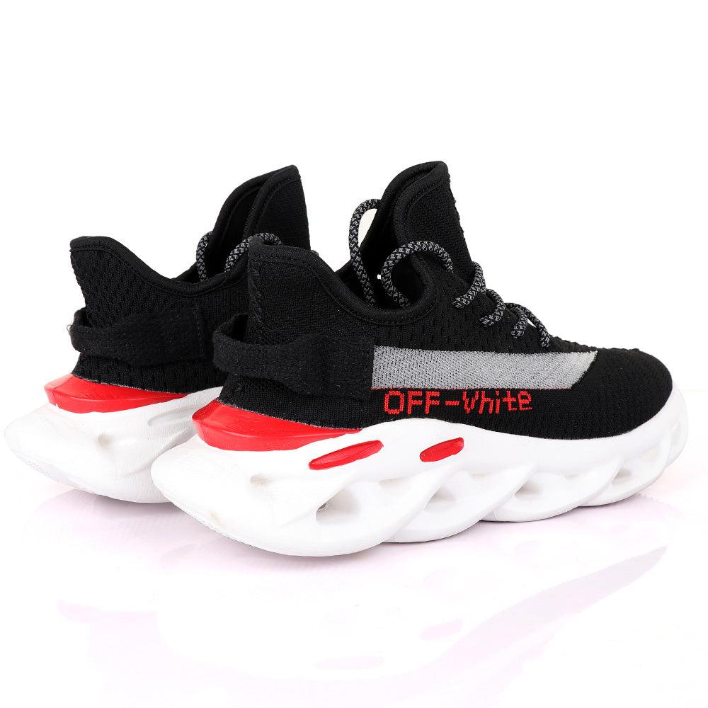 Ad Off white Black and White Sneakers - Obeezi