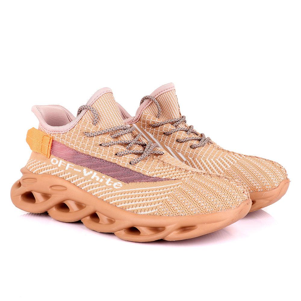 Ad Off white Classic Brown Sneakers - Obeezi