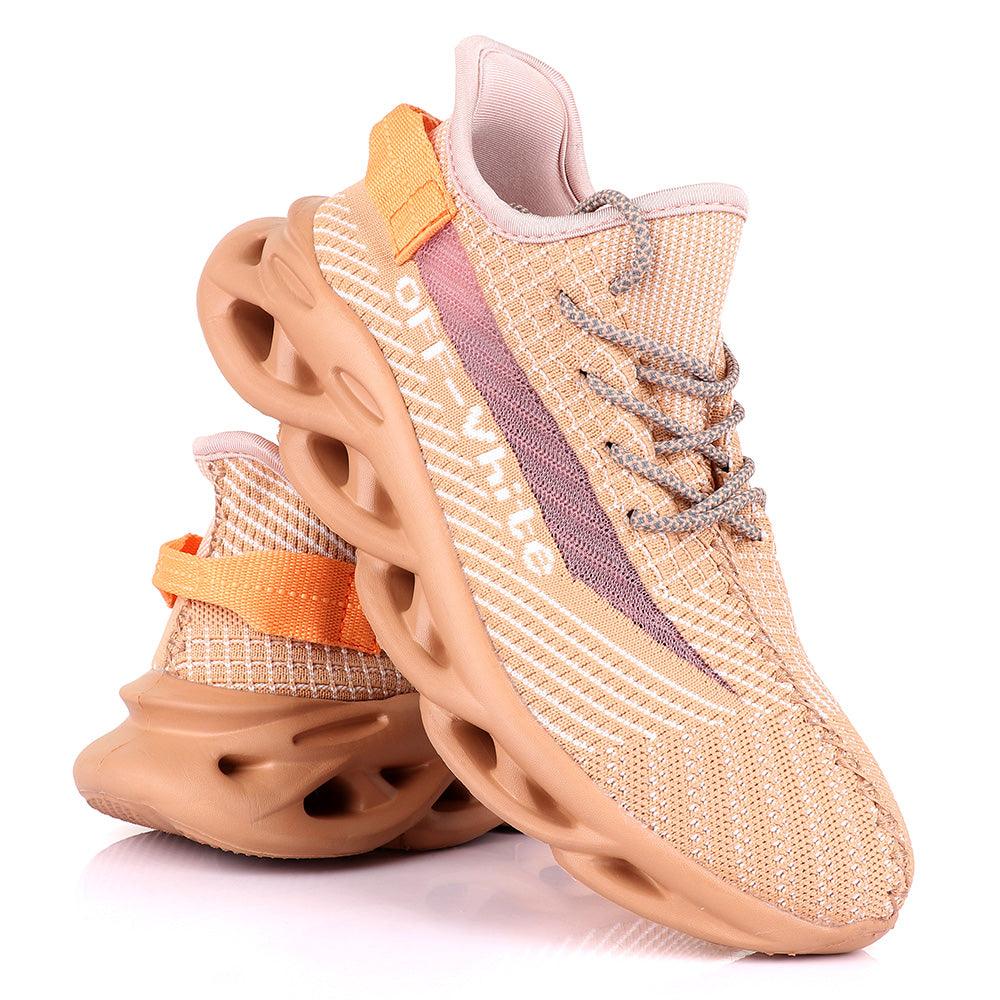 Ad Off white Classic Brown Sneakers - Obeezi