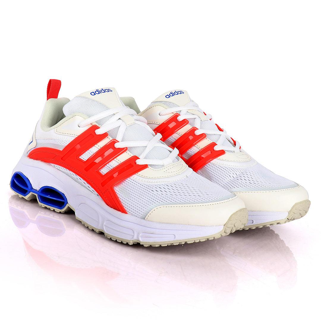 AD Ortholite Quadcube ZX Flux White Sneakers With Classic Designs - Obeezi.com