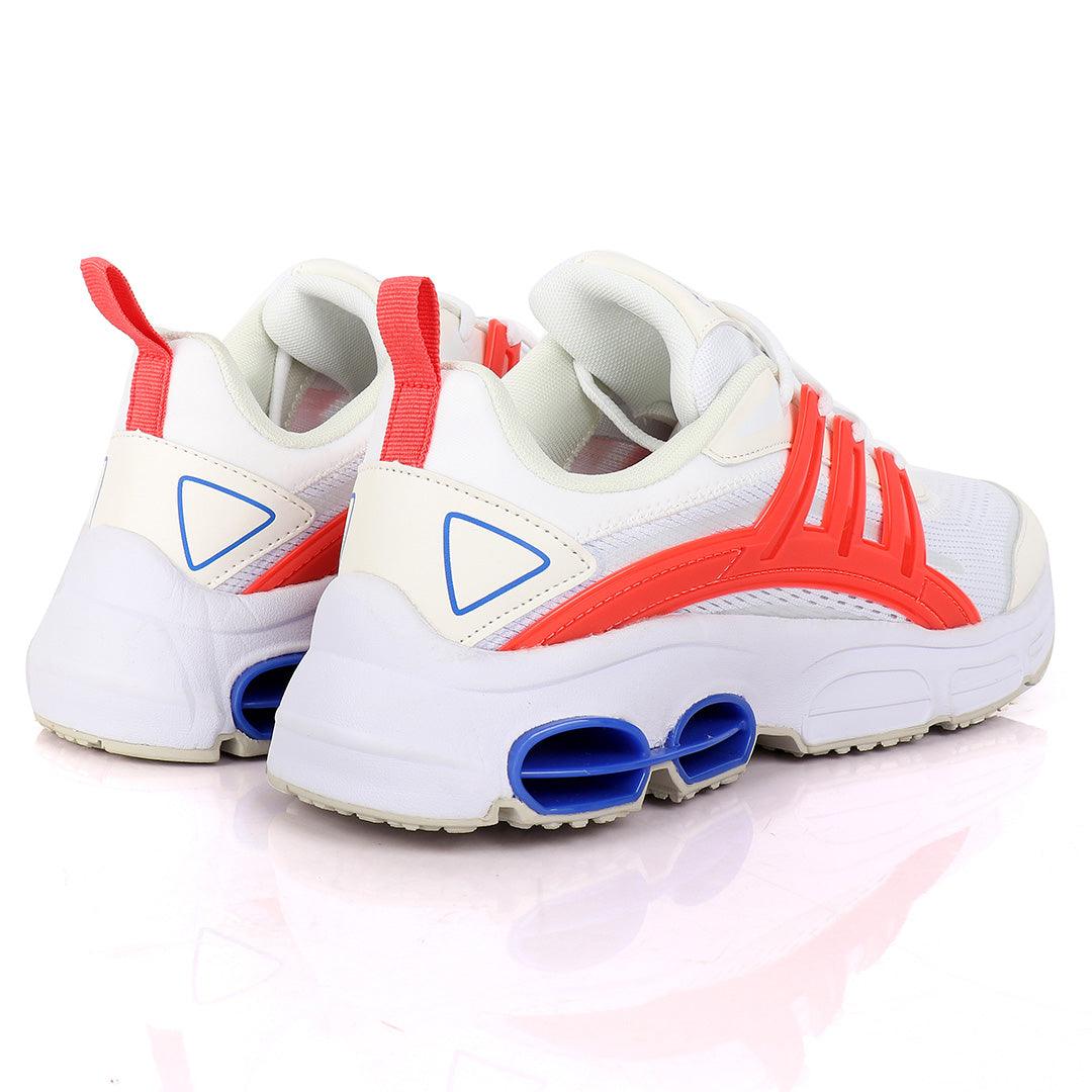 AD Ortholite Quadcube ZX Flux White Sneakers With Classic Designs - Obeezi.com