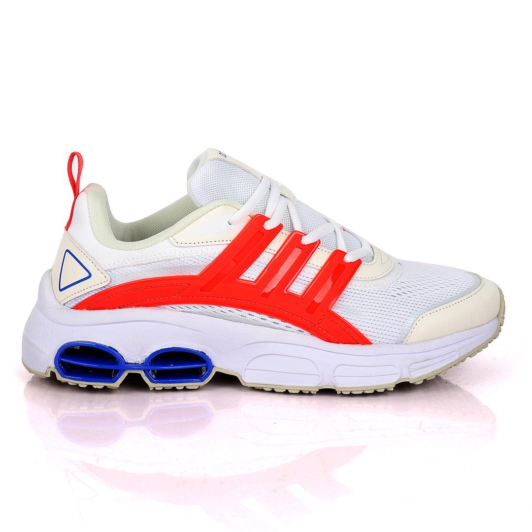 AD Ortholite Quadcube ZX Flux White Sneakers With Classic Designs - Obeezi.com