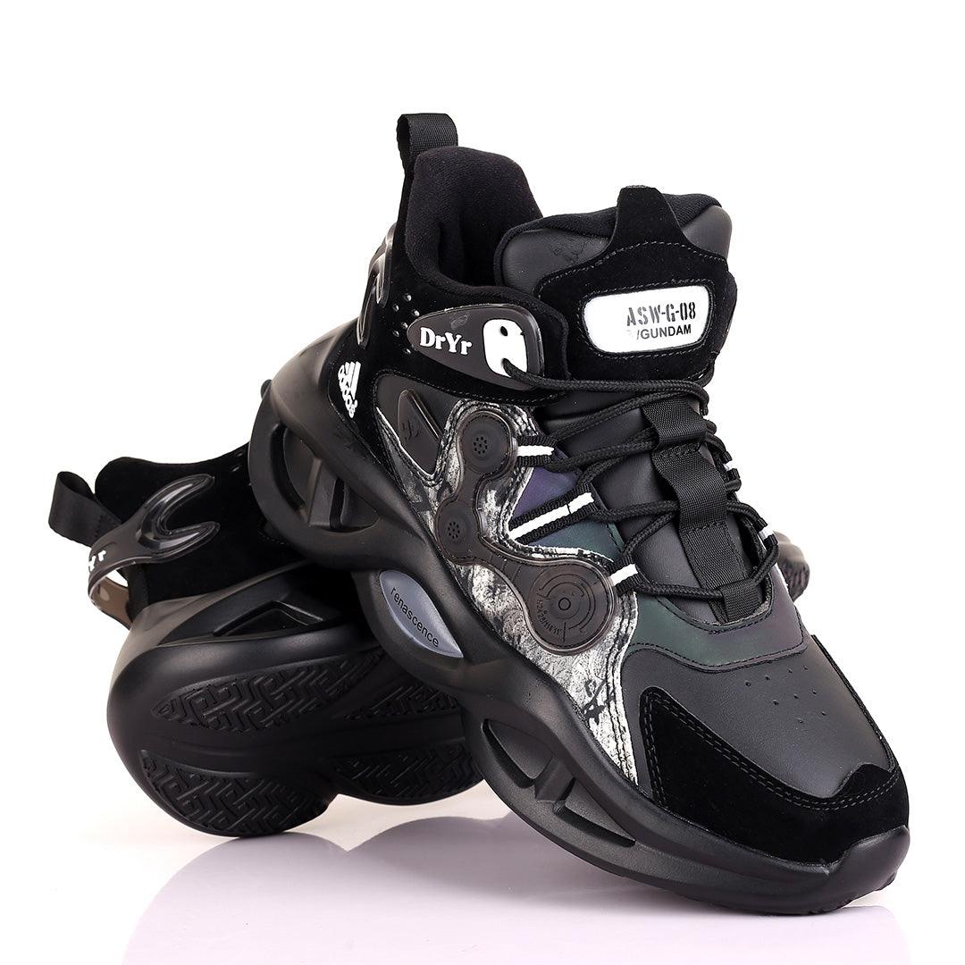AD Renascence Logo Designed Exquisite Designed Sneakers - Black - Obeezi.com