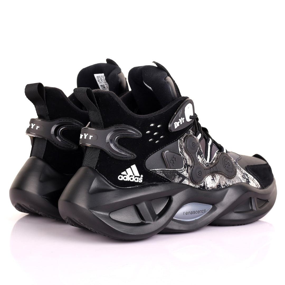 AD Renascence Logo Designed Exquisite Designed Sneakers - Black - Obeezi.com