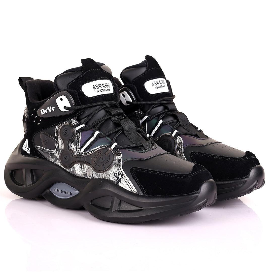 AD Renascence Logo Designed Exquisite Designed Sneakers - Black - Obeezi.com