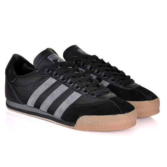 AD Samba OG 3 Stripes Low Sneakers- Black Brown - Obeezi.com