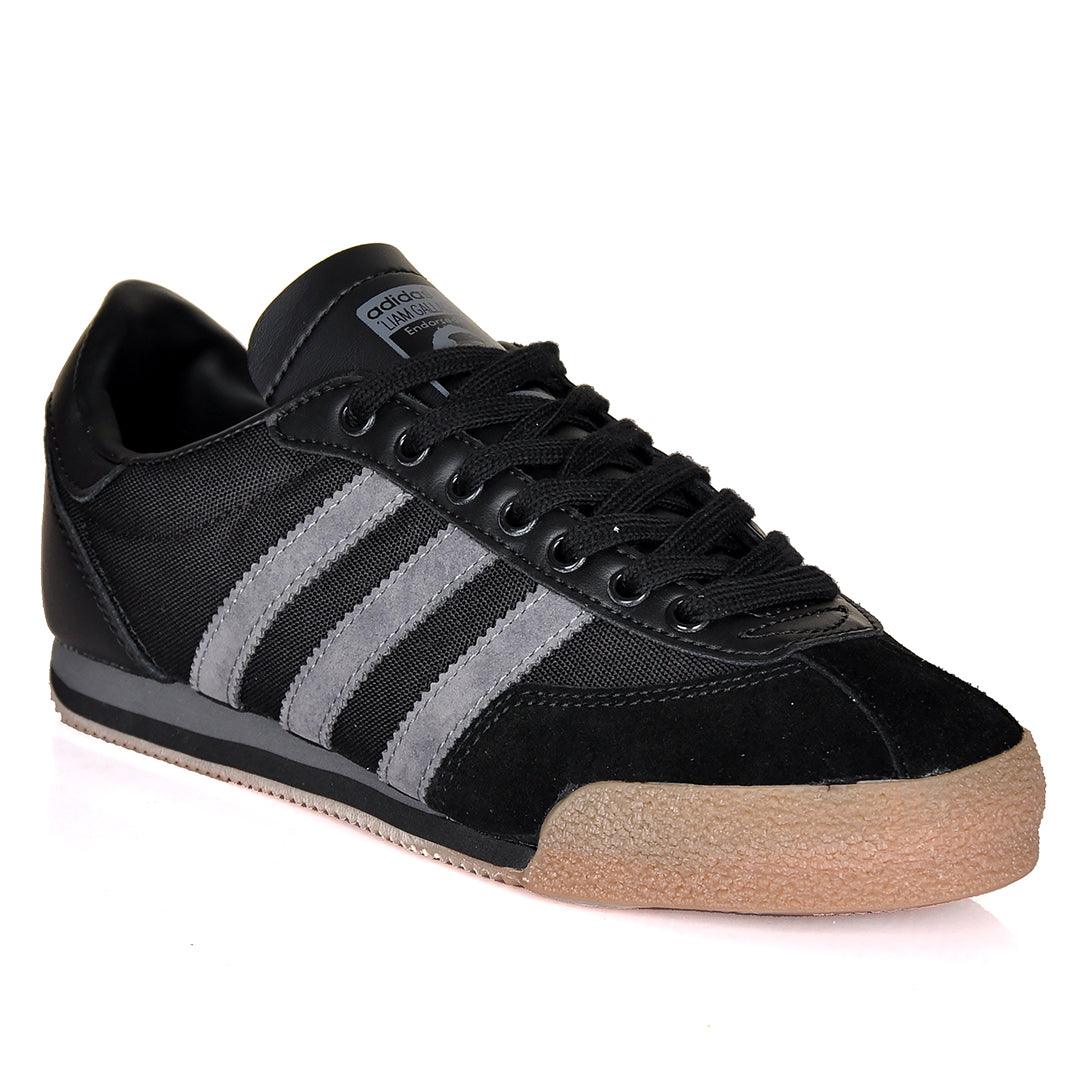 AD Samba OG 3 Stripes Low Sneakers- Black Brown - Obeezi.com