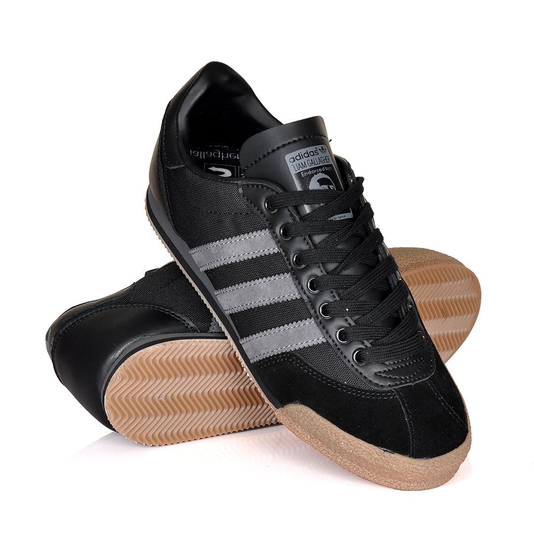 AD Samba OG 3 Stripes Low Sneakers- Black Brown - Obeezi.com
