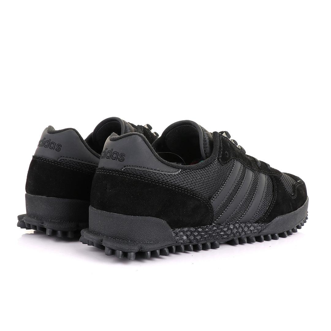 Ad Simplified Fabric Black And Grey Sneakers - Obeezi