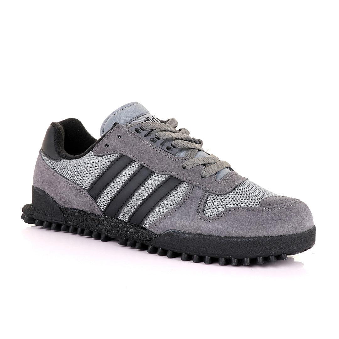 Ad Simplified Fabric Grey Sneakers - Obeezi