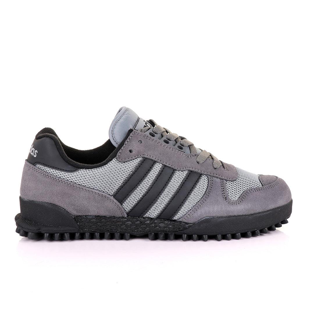 Ad Simplified Fabric Grey Sneakers - Obeezi