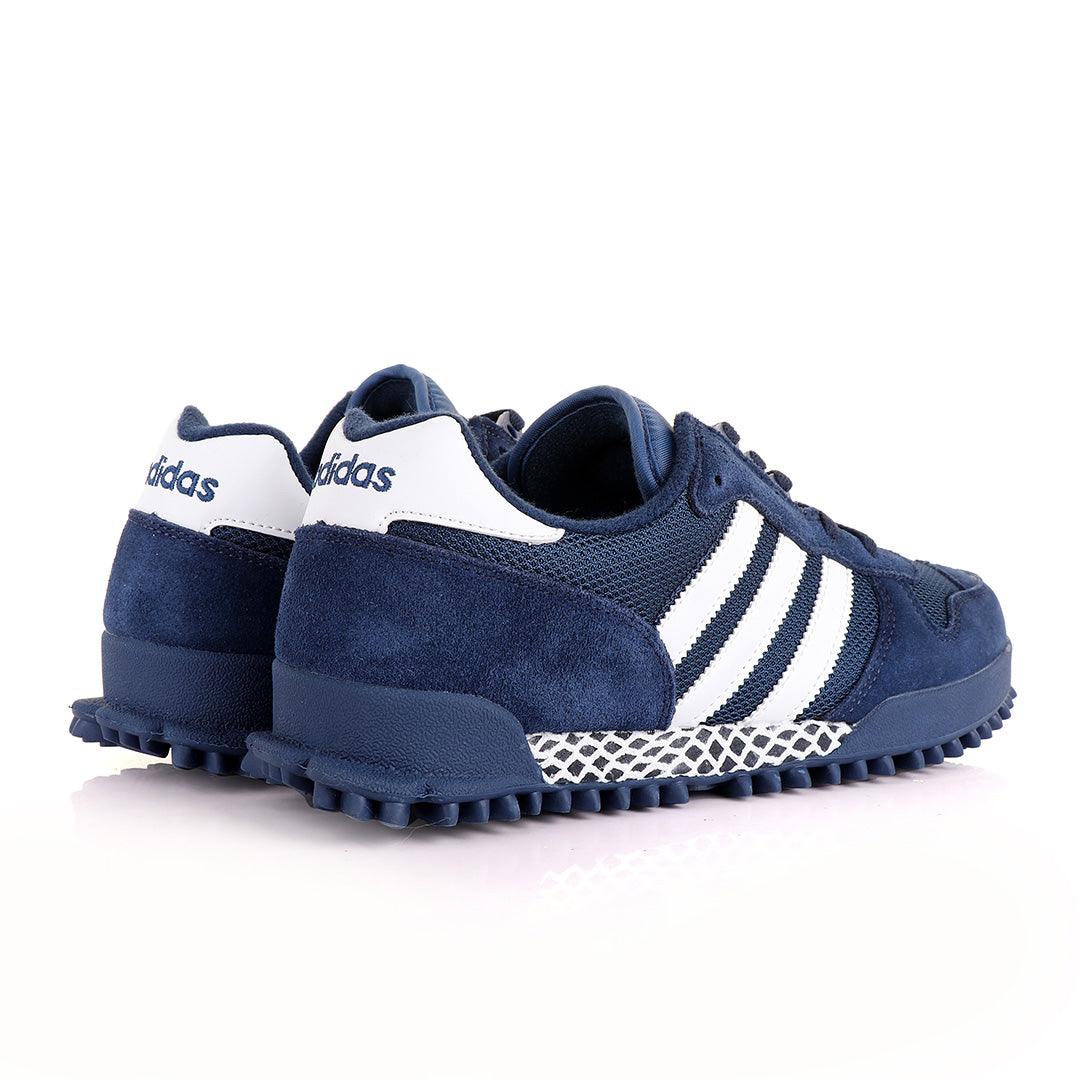 Ad Simplified Fabric NavyBlue Sneakers - Obeezi