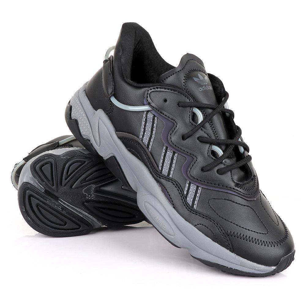 AD Simplified Ozweego Black Sneaker - Obeezi