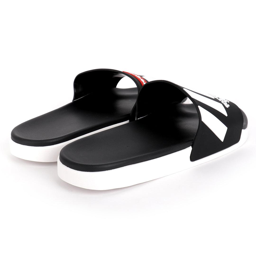 AD Sup Standing Courage Breathable Men's Slide-Black White - Obeezi.com