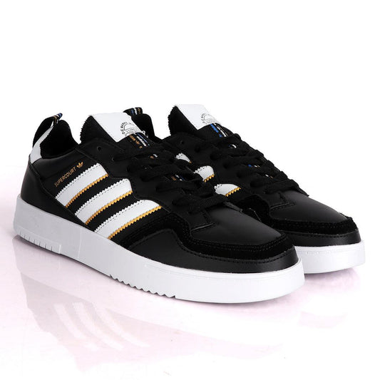 AD SuperCourt Trendy Black And White Sneakers - Obeezi