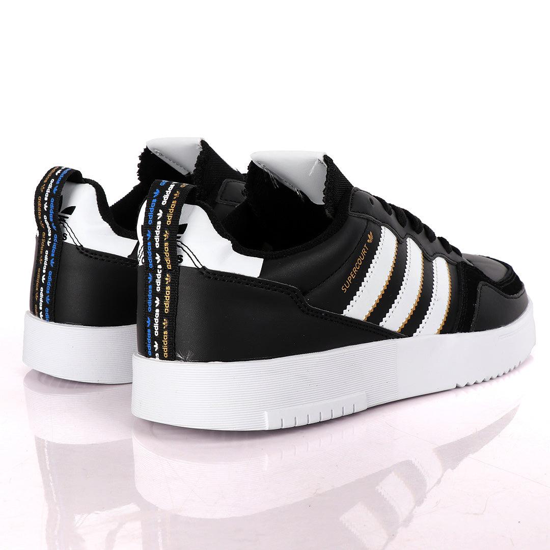 AD SuperCourt Trendy Black And White Sneakers - Obeezi