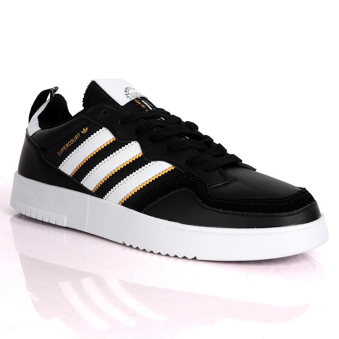 AD SuperCourt Trendy Black And White Sneakers - Obeezi