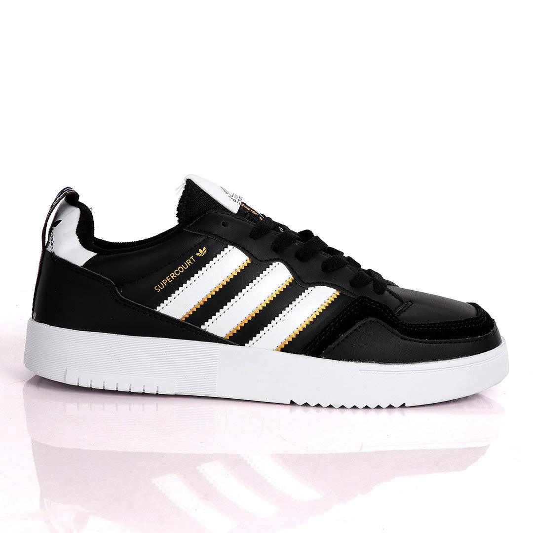AD SuperCourt Trendy Black And White Sneakers - Obeezi