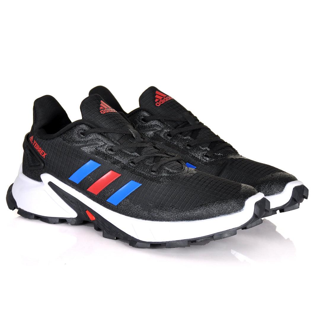 AD Terrex Daroga 3 Stripe Lines Designed Sneakers Black White - Obeezi.com