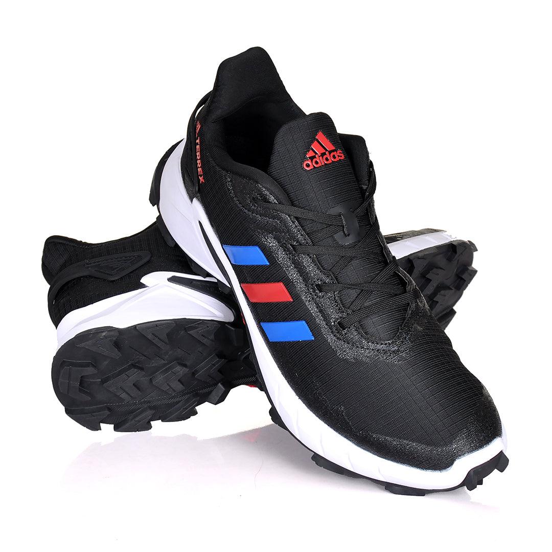 AD Terrex Daroga 3 Stripe Lines Designed Sneakers Black White - Obeezi.com