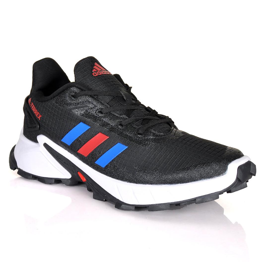 AD Terrex Daroga 3 Stripe Lines Designed Sneakers Black White - Obeezi.com