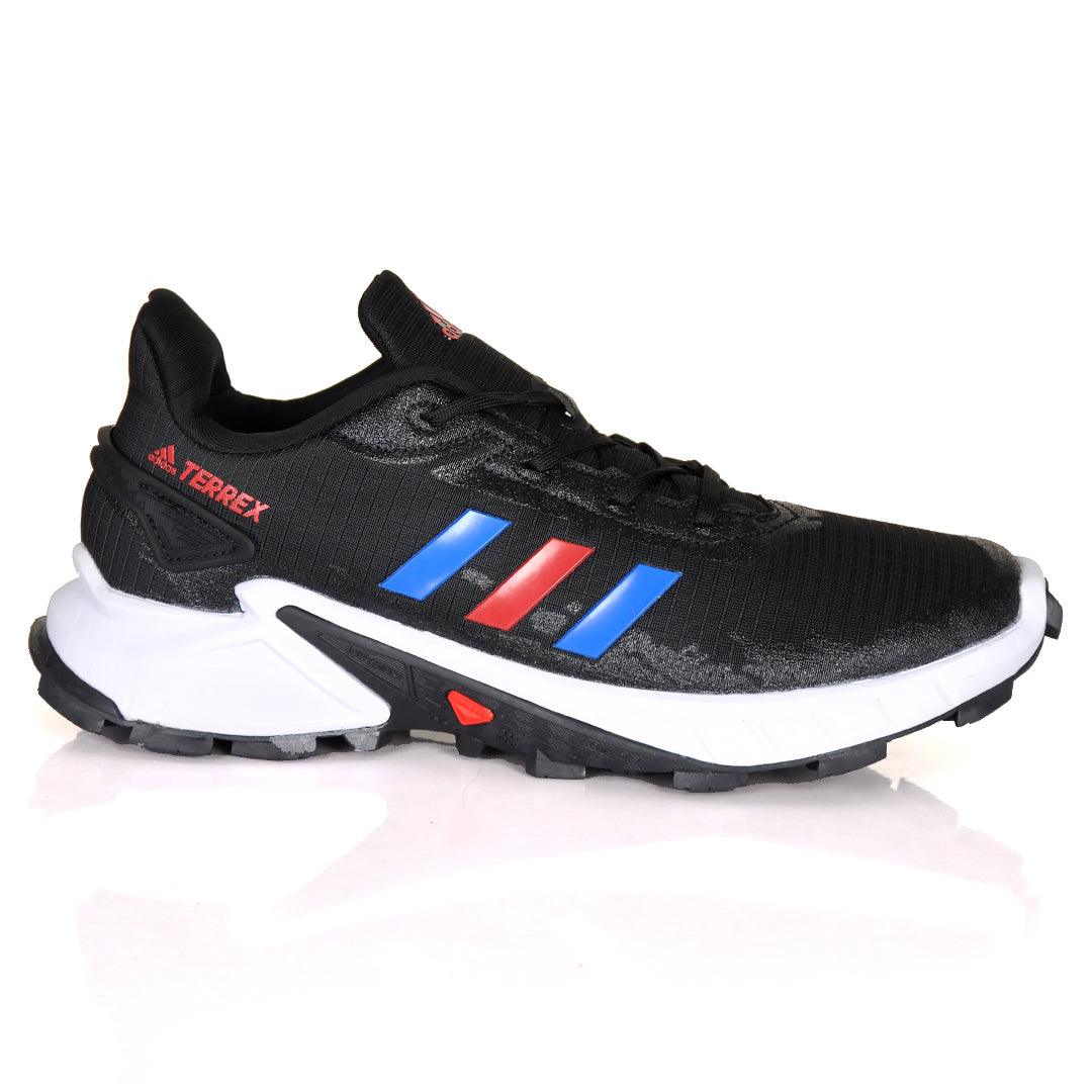 AD Terrex Daroga 3 Stripe Lines Designed Sneakers Black White - Obeezi.com