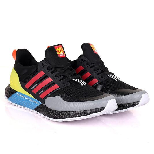 AD Three Guard Stripe Branded Multi-Color Sneakers - Obeezi.com