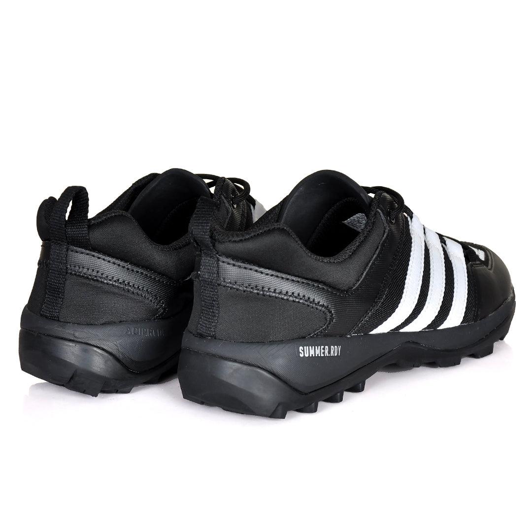 AD Traxion Summer 3 Stripes Sneakers- Black - Obeezi.com