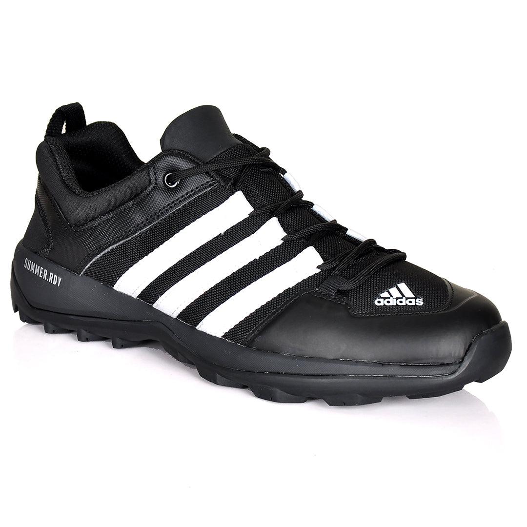 AD Traxion Summer 3 Stripes Sneakers- Black - Obeezi.com