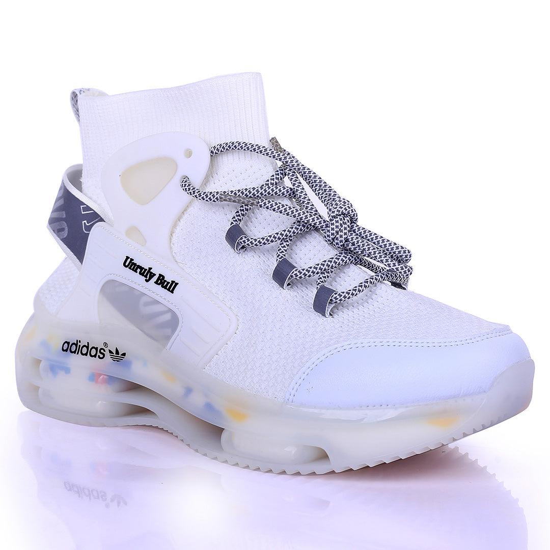 AD Unruly Bull Fashionable Trendy Sneakers- White - Obeezi.com