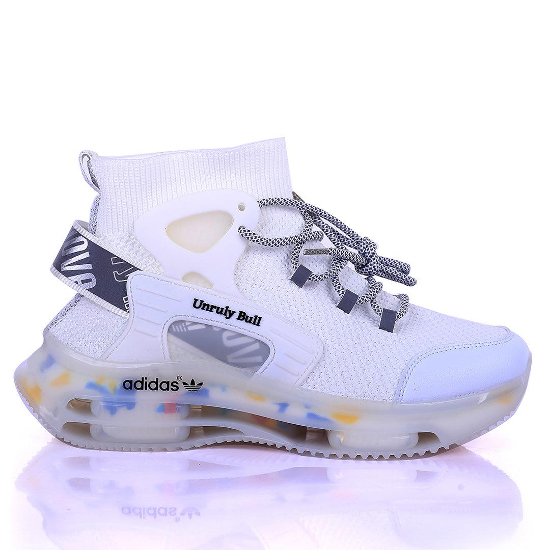 AD Unruly Bull Fashionable Trendy Sneakers- White - Obeezi.com