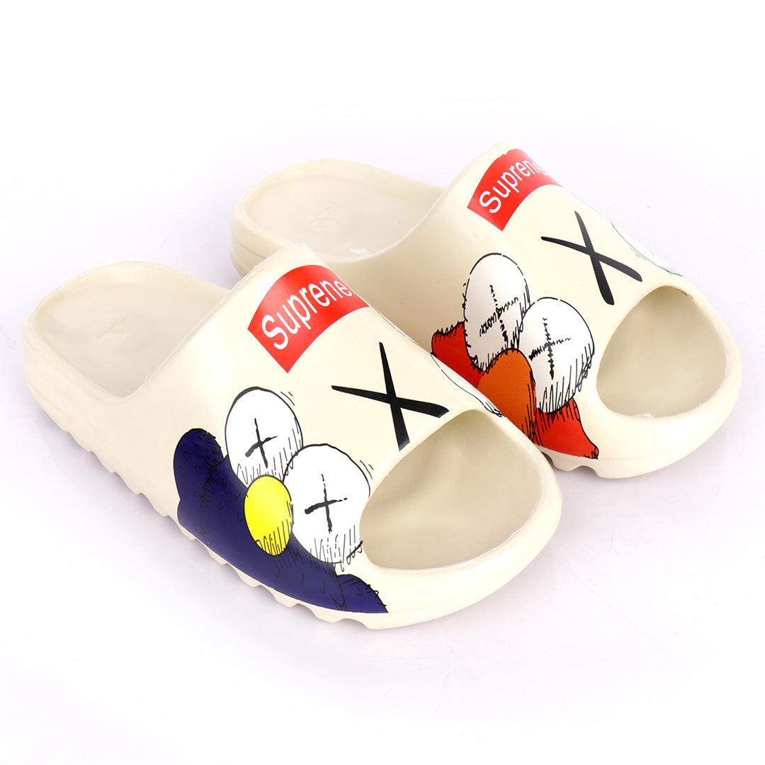 AD X Kaws Rubber Light Weight Slides - Obeezi.com