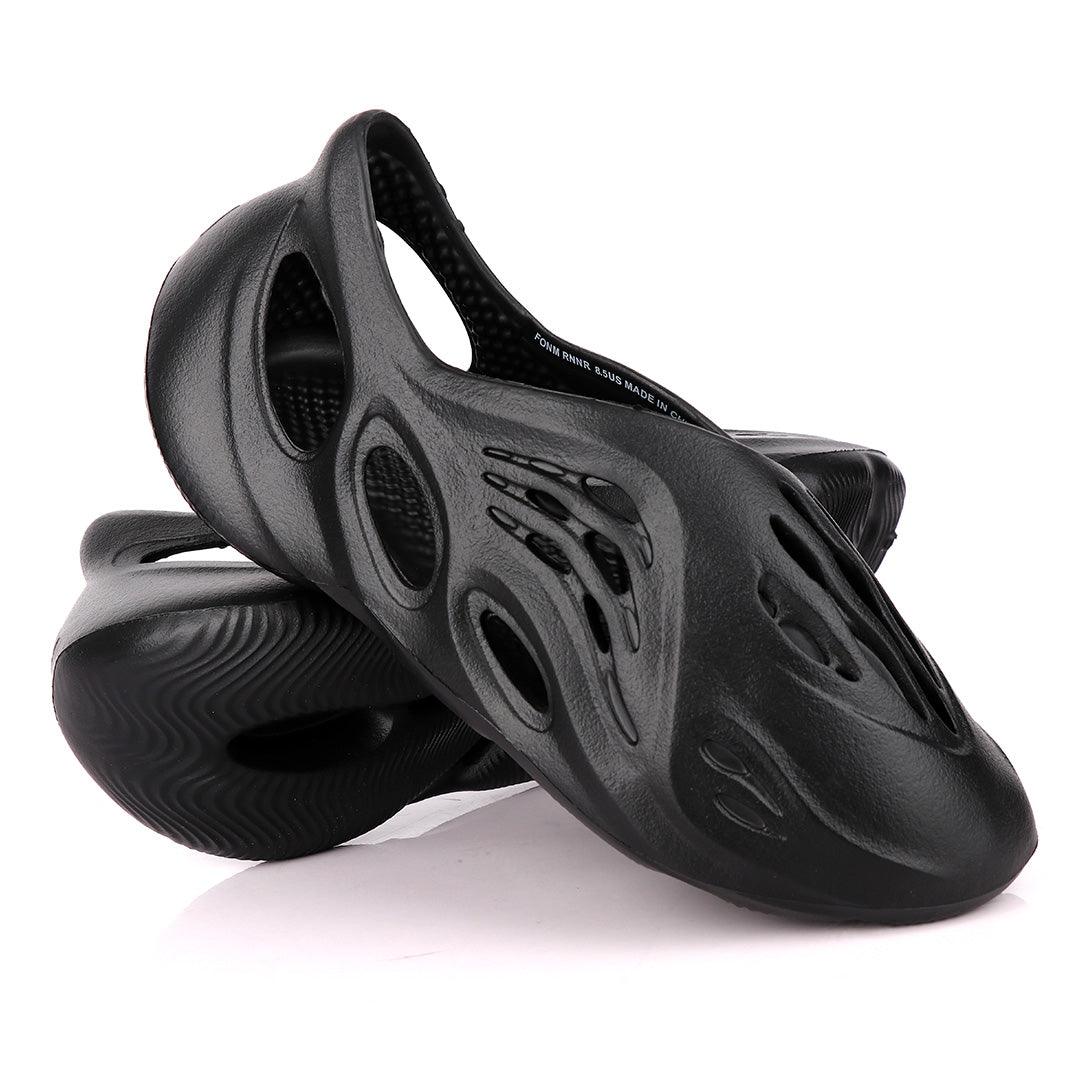 AD Yeezy Foam Runner Black Sneakers - Obeezi