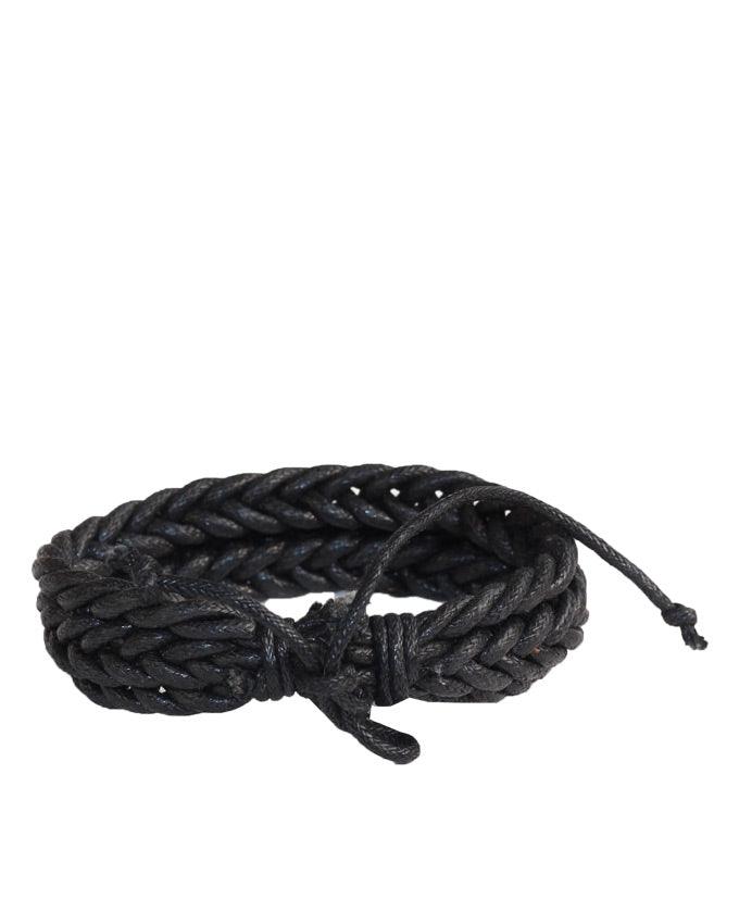 Addic Unisex Fashion Bracelet Black Leather - Obeezi.com